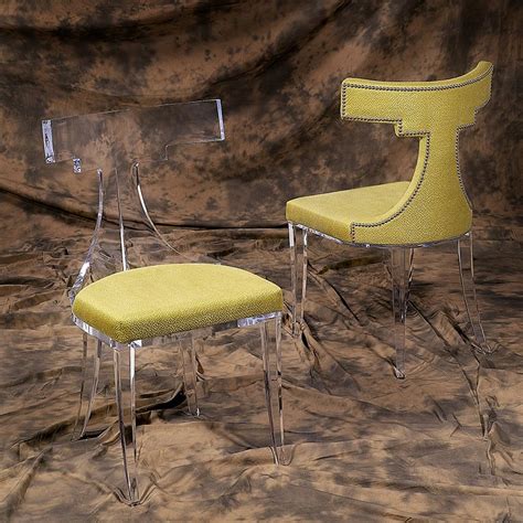 It includes a solid transparent table and four chairs with round bases and soft seat cushions for enhanced relaxation and comfort. Transparent Lucite Chair Crystal Clear Acrylic Luxury ...