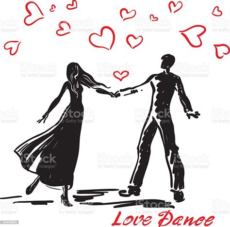 Dancing Couple In Love Stock Illustration Download Image Now Istock