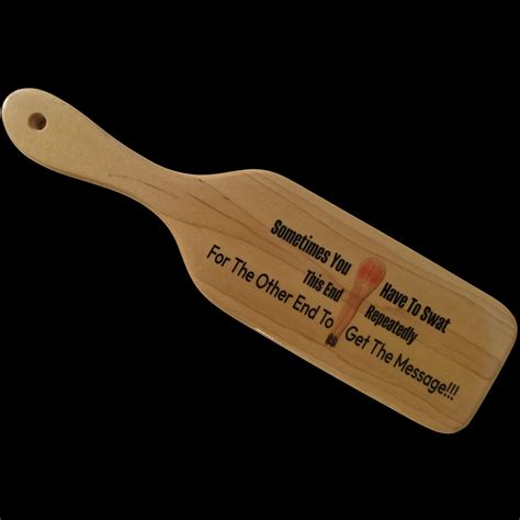 Maple Wood Spanking Paddle X X Swat Repeatedly To Get