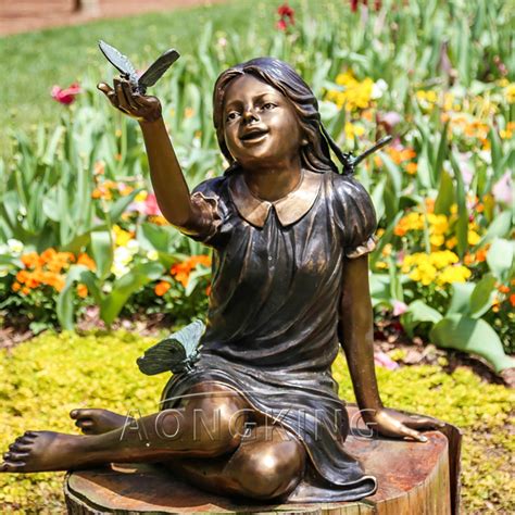 Maybe you would like to learn more about one of these? Butterfly girl bronze statue | custom made | Exquisite ...