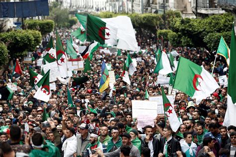 Tens Of Thousands Of Protesters Call For Ousting Of Algerias Ruling