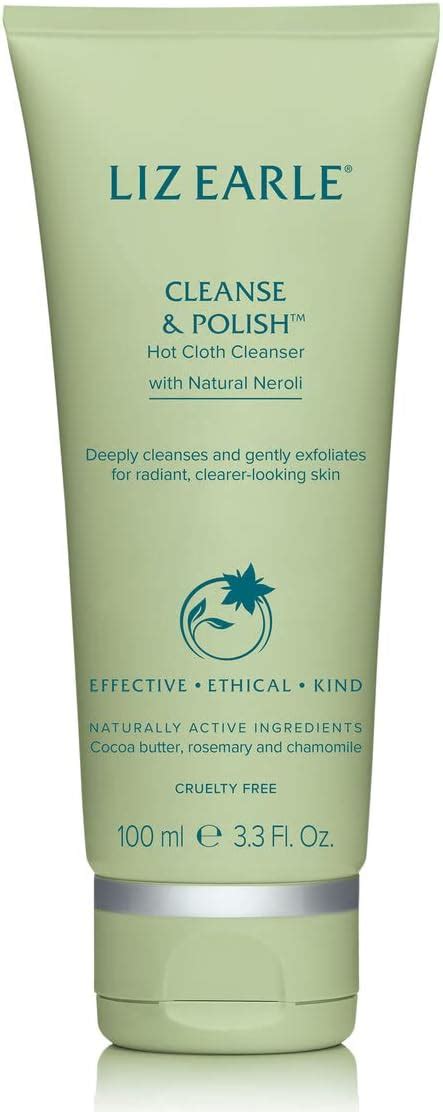 Liz Earle Cleanse And Polish™ Hot Cloth Cleanser With Natural Neroli 100ml With 2 Cloths Amazon