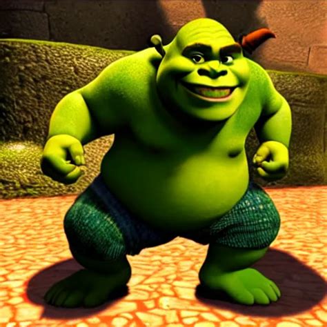 Shrek In Super Smash Bros Ultimate Highly Detailed Stable Diffusion