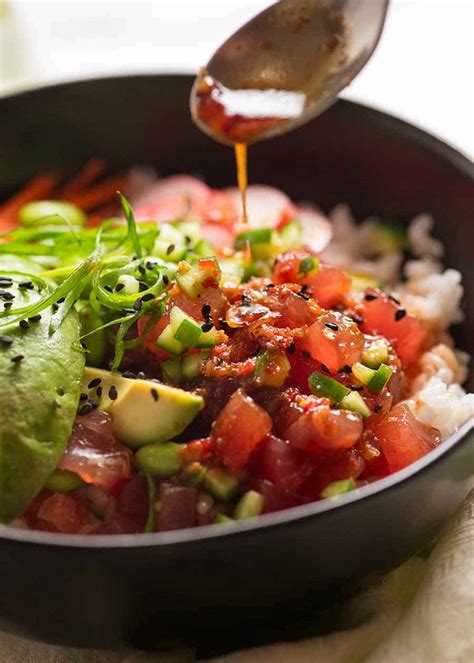 Not wise to poke the bear. Tuna Poke Bowl | RecipeTin Eats