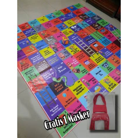 Ular Tangga Jumbo 2x2 Anak Muslim Nusa Rara | Shopee Indonesia