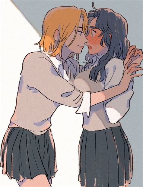 Yuri Manga Cute Lesbian Couples Woman Loving Woman Inspirational Movies Lesbians Kissing