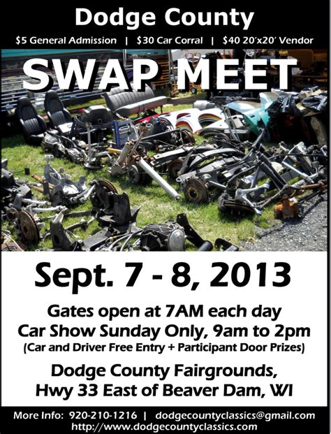 Dodge County Classics Car Show And Swap Meet Dodge County Fairgrounds Car Show Swap Meets