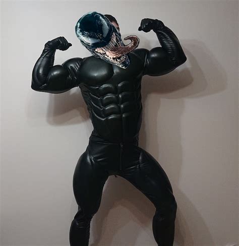 Venom Muscle Suit Costume Faux Leather And Very Good For Etsy