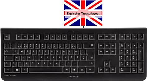 Usb Keyboard Cherry Kc 1000 Black English Qwerty
