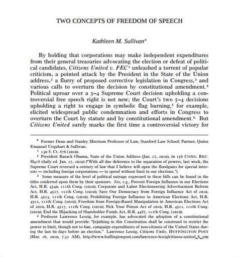 Congress shall make no law respecting an establishment of religion, or prohibiting the free these cases were brought to court because individuals declared certain types of speech should be prohibited. 7+ Sample Freedom of Speech Templates in PDF