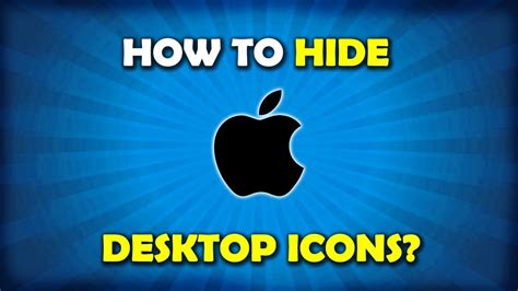 How To Hide Desktop Icons On Your Mac Youtube