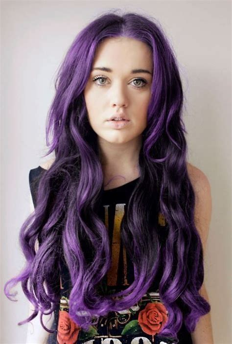Purple Hair Hair Color Purple Dark Purple Hair Color Hair Inspiration