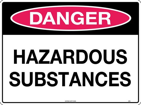 Danger Hazardous Substances Danger Signs Uss