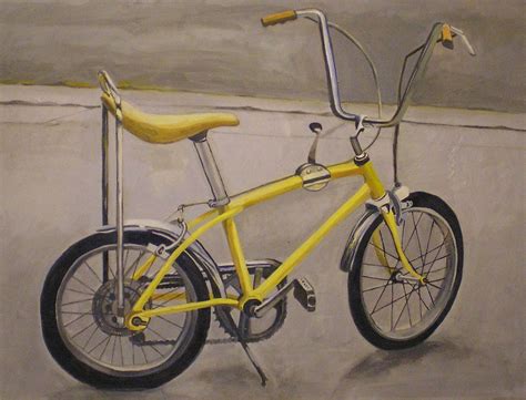 Yellow 1970s Vintage Scwinn Stingray Bicycle By Lauralkelly