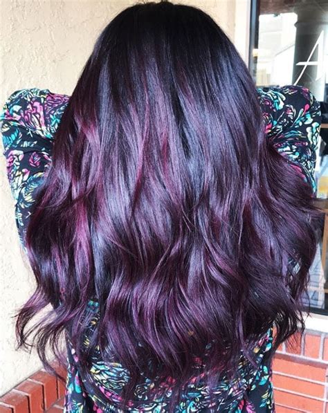 Berry Unique Blackberry Hair Hair Color Purple Long Hair Styles