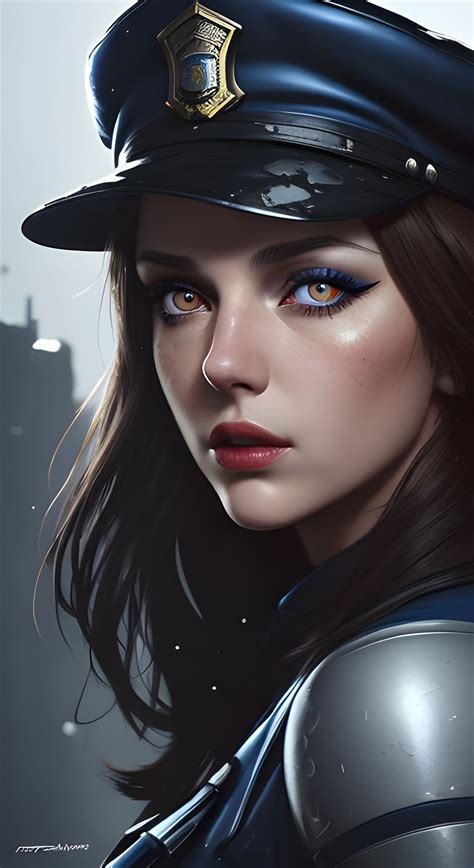 Police Girl - AI Generated Artwork - NightCafe Creator