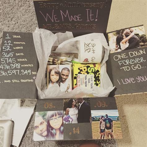 Check spelling or type a new query. One year anniversary care package... - Gifts | Diy ...