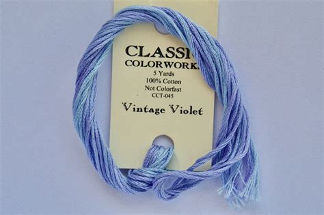Vintage Violet Classic Colorworks 6 Strand Hand Dyed Embroidery Floss The Rural Stitch Co