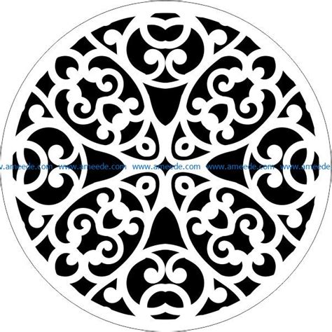Decorative Motifs Circle E0009303 File Cdr And Dxf Free Vector Download