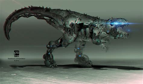 Dino Mech By Psdeluxe On Deviantart Mech Robot Concept Art Robot Animal