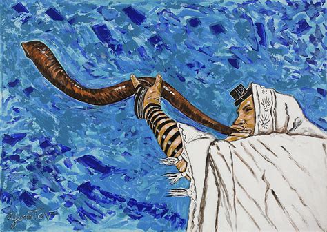 Shofar Painting By Yom Tov Blumenthal Pixels