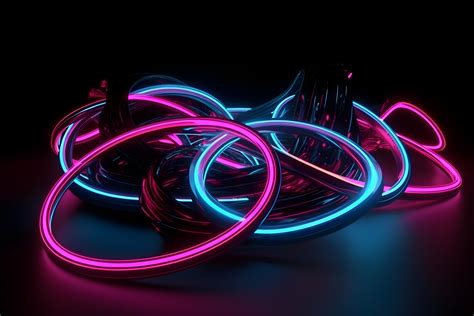 Neon Lights With Purple Aura Graphic By Ranya Art Studio · Creative Fabrica
