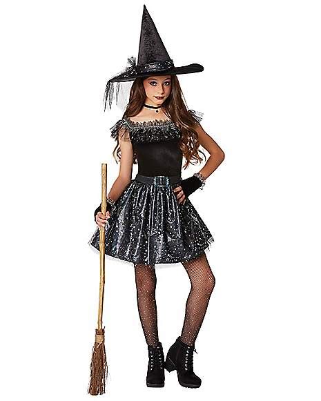 Kids Glitter Witch Costume