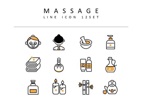 Massage Icons Diagram