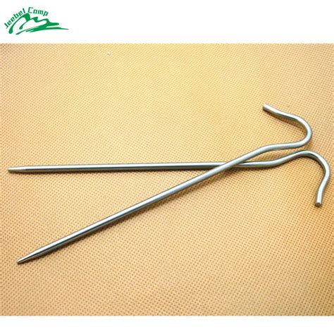 Jeebel Outdoor Camping Tent Nail Tent Peg Stake Hook Titanium Alloy Ultralight Camping Canopy