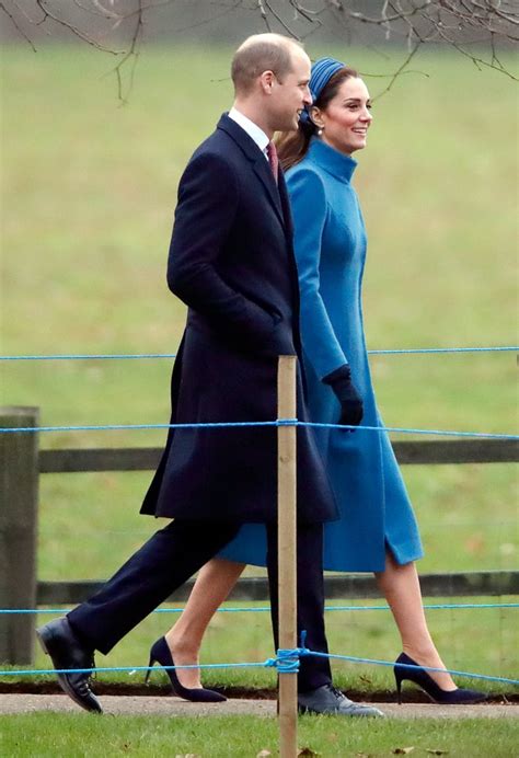 Kate Middletons Blue Coat January 2019 Popsugar Fashion Photo 8
