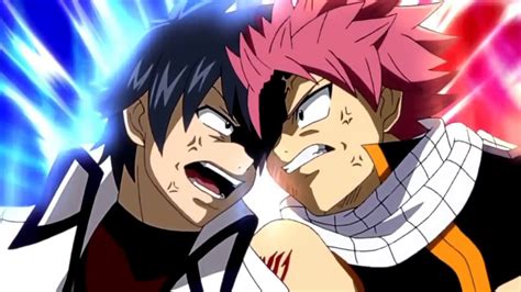 Fairytail Natsu And Gray Funny Fighting Moments Youtube