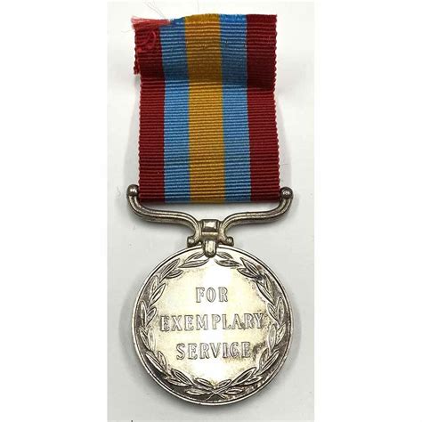 Exemplary Service Medal Silver Named Liverpool Medals