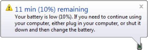 How To Set Low Battery Warnings On A Windows 7 Or Vista Laptop Dummies