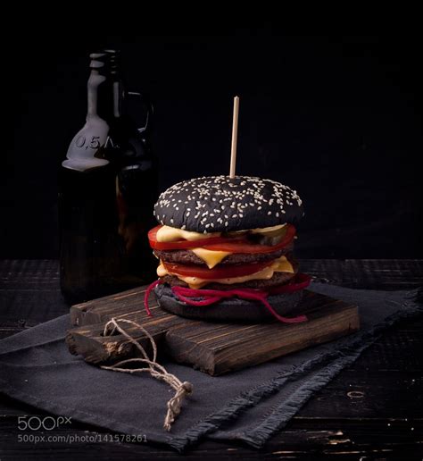 Blackbigburger Dark Food Photography Food Backgrounds Food