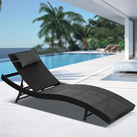 pola pe wicker outdoor sunbed black dreamo living