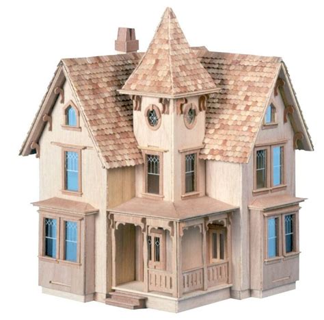 Greenleaf The Fairfield Wooden Doll House Kit Victorian Style
