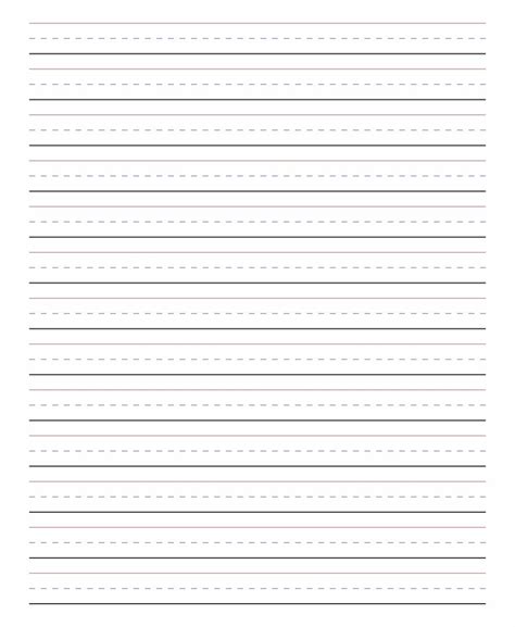 Lined Handwriting Paper Printable Pdf Madison S Paper Templates 10
