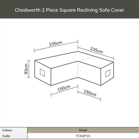 Bramblecrest Square Corner Sofa Set Covers Khaki Furniture Covers