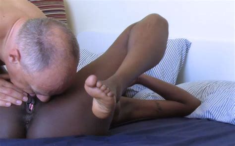 African Pornstar JessyK Interracial Blowjob Porn Pic