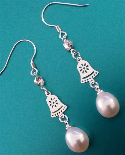 Pearl Earrings Sterling Silver And Natual Pearls Dangling