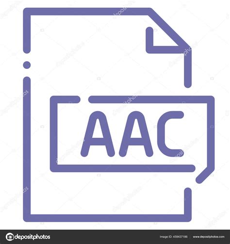 Aac Audio Extension Icon Stock Vector Image By ©iconfinder 459437186