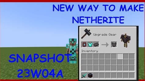 Snapshot 23w04a Armor Trims New Way To Make Netherite Subscribe Youtube