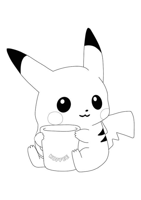 Dibujos Pikachu Para Dibujar Imprimir Colorear Y