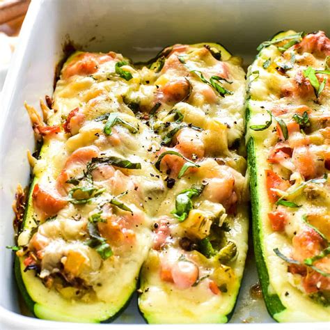 3 Cheese Zucchini Boats Lemon Tree Dwelling