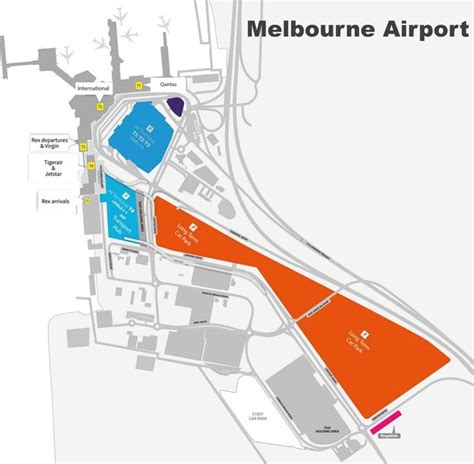 Melbourne Airport Map Airport Map Melbourne Airport Map