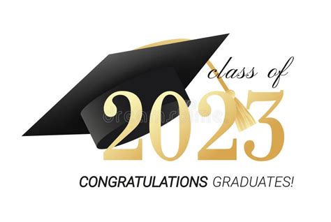 Congratulations Class 2023 Greeting Sign Stock Illustrations 190