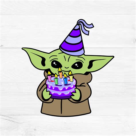 Baby Yoda Svg Its My Birthday Svg Happy Birthday Svg Cut Etsy