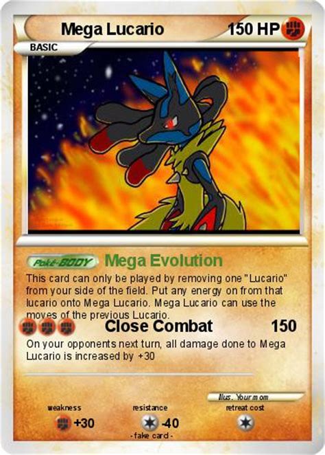 Nm mega pokemon m lucario ex card furious fists set 55/111. Pokémon Mega Lucario 103 103 - Mega Evolution - My Pokemon Card