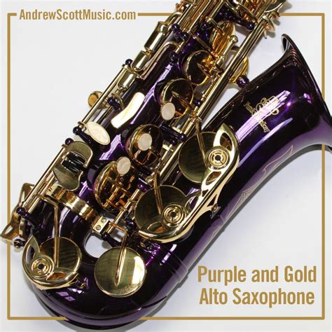 Masterpiece Purple And Gold Alto Saxophone Andrew Scott Music