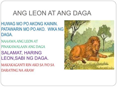 Ang Leon At Ang Daga Ppt